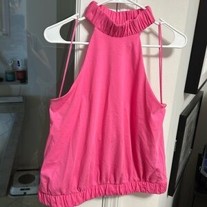 Express pink tank built in shelf bra size L